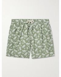 Hartford - Gerade geschnittene mittellange Badeshorts mit Print - Lyst