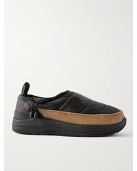 Moncler Genius - Suicoke 2 Moncler 1952 Pepper Quilted Nylon Loafers - Lyst