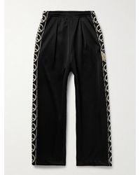 Kapital - Th.D.D. Wide-Leg Pleated Webbing-Trimmed Tech-Jersey Track Pants - Lyst