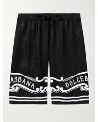 Dolce & Gabbana - Silk Shorts - Lyst