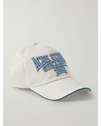 Acne Studios - Logo-embroidered Cotton-twill Baseball Cap - Lyst