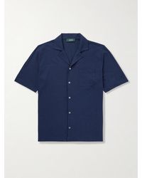 Slowear - Zanone Camp-Collar Cotton-Jersey Shirt - Lyst