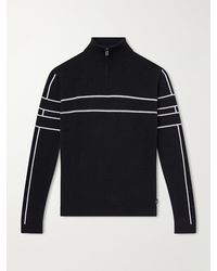 Bogner - Kuno Striped Jacquard-Knit Wool Half-Zip Ski Midlayer - Lyst