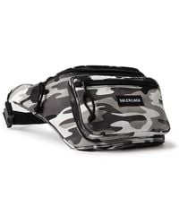 Balenciaga - Explorer Camouflage-print Nylon Belt Bag - Lyst