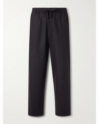 A.P.C. - Vincent Straight-Leg Wool-Blend Drawstring Trousers - Lyst
