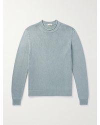 Agnona - Logo-appliquéd Silk And Cotton-blend Sweater - Lyst