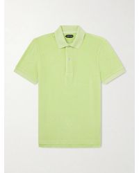Tom Ford - Slim-fit Cotton-blend Terry Polo Shirt - Lyst