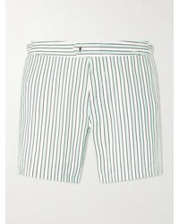 Tom Ford - Straight-Leg Short-Length Striped Swim Shorts - Lyst