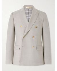 MR P. - Double-Breasted Wool-Hopsack Suit Jacket - Lyst