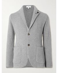 Lardini - Ribbed Cashmere Cardigan - Lyst
