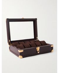 Rapport - 10-piece Croc-effect Leather Watch Box - Lyst