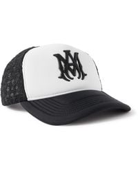Amiri - Ma Logo-Embroidered Scuba And Mesh Trucker Cap - Lyst