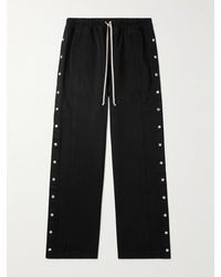 Rick Owens - Pusher Cotton-twill Drawstring Trousers - Lyst