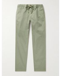 Hartford - Tanker Slim-Fit Straight-Leg Cotton Drawstring Trousers - Lyst
