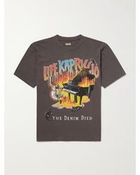 Kapital - T-Shirt aus Baumwoll-Jersey mit Print - Lyst
