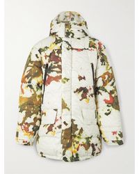 Dries Van Noten - Quilted Printed Nylon-ripstop Hooded Down Jacket - Lyst