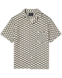 Portuguese Flannel - Net Camp-collar Crochet-knit Cotton-blend Shirt - Lyst