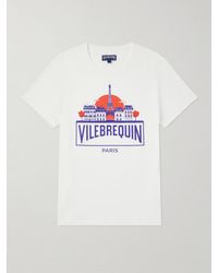 Vilebrequin - Thom City Logo-Print Cotton-Jersey T-Shirt - Lyst