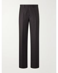 Dries Van Noten - Panvel Straight-Leg Herringbone Wool Trousers - Lyst