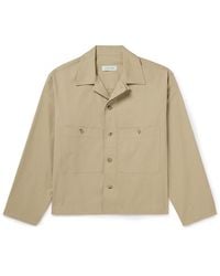 LE17SEPTEMBRE - Camp-collar Cotton-blend Twill Overshirt - Lyst