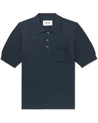 Corridor NYC - Cotton And Linen-blend Polo Shirt - Lyst