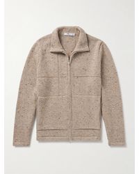Inis Meáin - Lifeline Merino Wool And Cashmere-blend Zip-up Cardigan - Lyst