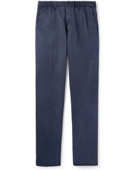 Incotex - Slim-fit Stretch-cotton Gabardine Trousers - Lyst