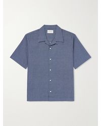 Givenchy - Logo-Embroidered Checked Cotton Bowling Shirt - Lyst
