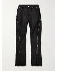 Rick Owens - Bolan Banana Slim-fit Flared Zip-embellished Faille Trousers - Lyst