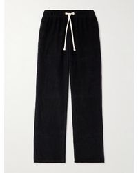 Les Tien - Straight-leg Cotton-corduroy Drawstring Trousers - Lyst