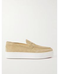Christian Louboutin - Paqueboat Suede Boat Shoes - Lyst