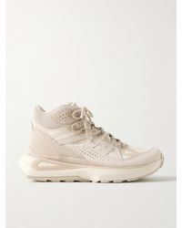 Salomon - Odyssey Elmt Gtx Suede-Trimmed Gore-Tex Mesh Sneakers - Lyst