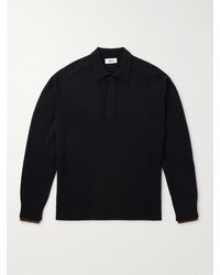 Altea - Wool And Cashmere-blend Polo Shirt - Lyst