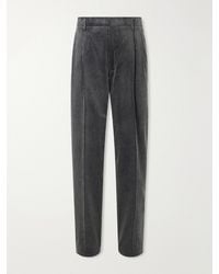 Brunello Cucinelli - Straight-Leg Cotton-Corduroy Suit Trousers - Lyst