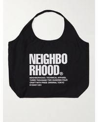 Neighborhood - Tote bag grande in twill di cotone con stampa ID - Lyst