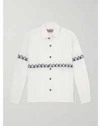 Kartik Research - Embroidered Linen Shirt - Lyst