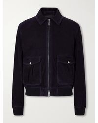 MR P. - Suede Blouson Jacket - Lyst