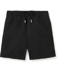 MR P. - Straight-leg Cotton And Linen-blend Twill Drawstring Shorts - Lyst