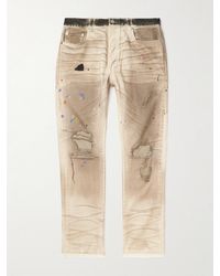 GALLERY DEPT. - Hollywood Blv 5001 Straight-Leg Paint-Splattered Distressed Jeans - Lyst