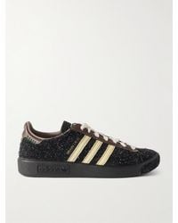 adidas Originals - Brain Dead Forest Hills Leather-Trimmed Textured-Suede Sneakers - Lyst