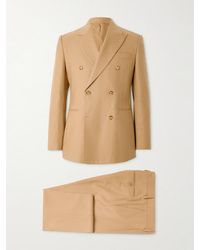 Lardini - Double-Breasted Virgin Wool-Blend Twill Suit - Lyst