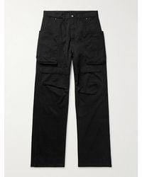 Rick Owens - Stefan Wide-Leg Cotton-Twill Cargo Trousers - Lyst