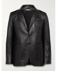 Enfants Riches Deprimes - Slim-Fit Crinkled-Leather Blazer - Lyst