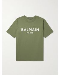 Balmain - Logo-print Cotton-jersey T-shirt - Lyst