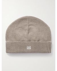Celine - Beanie aus einer Woll-Kaschmirmischung mit Logostickerei - Lyst