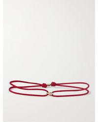 Luis Morais 14-karat Gold And Cord Bracelet - Red