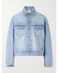 Studio Nicholson - Derby Cropped Denim Jacket - Lyst