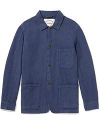 Portuguese Flannel - Labura Slim-Fit Linen Jacket - Lyst