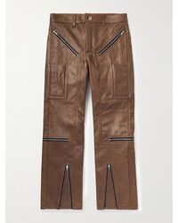 Rick Owens - Slim-Fit Leather Trousers - Lyst