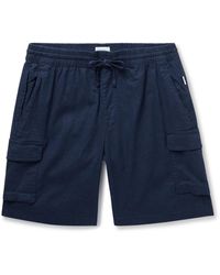 Onia - Straight-leg Linen-blend Drawstring Cargo Shorts - Lyst